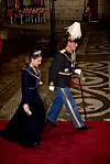 Prins Joachim og prinsesse Marie til nytårskur i Christian 7.s Palæ på Amalienborg onsdag den 1. januar 2025.