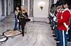 Kongeparret ankommer til nytårskur i Christian 7.s Palæ på Amalienborg onsdag den 1. januar 2025.