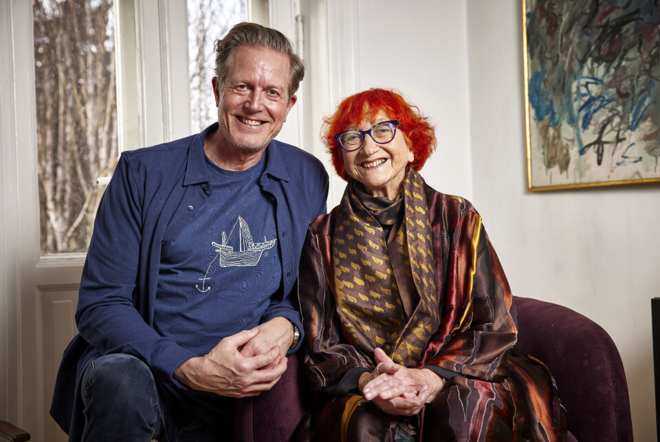 Peter Mygind og Jytte Abildstrøm. Jytte blev 90 år gammel.