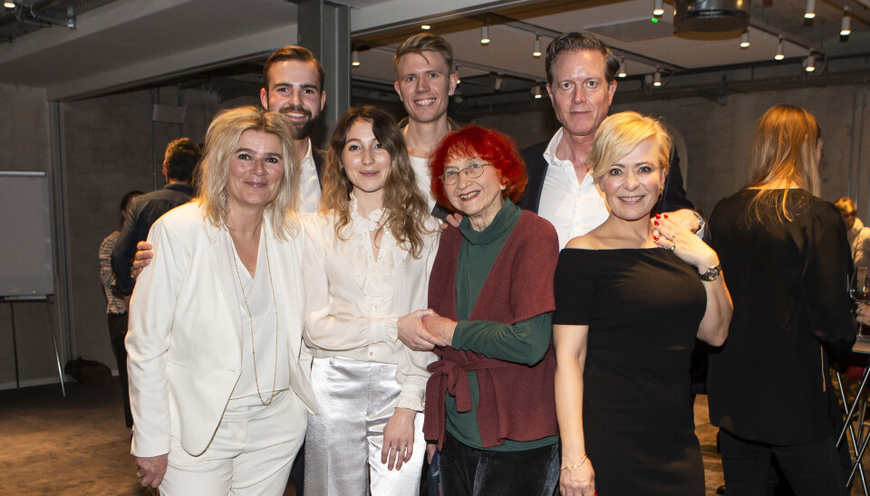 Reception i anledning 'Mit barn tager ikke stoffer - jeg har spurgt'Julius Mygind Mühlhausen, Jytte Abildstrøm, Peter Mygind og Lise Mühlhausen