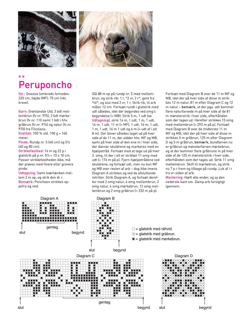 Diagram til peruponcho.