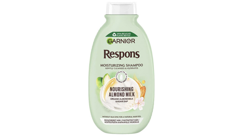 Respons Nourishing Almond Milk Shampoo, Garnier, 65 kr.
