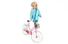På cykel: Den sporty Barbie med sin rosa cykel. Navnet er i øvrigt et kælenavn. Det fulde navn er Barbara Millicent Roberts.