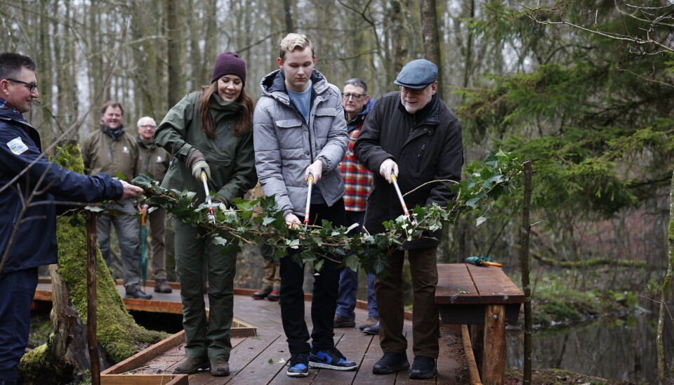 Dronning Mary besøger Den Danske Naturfond i Lerbjerg Skov