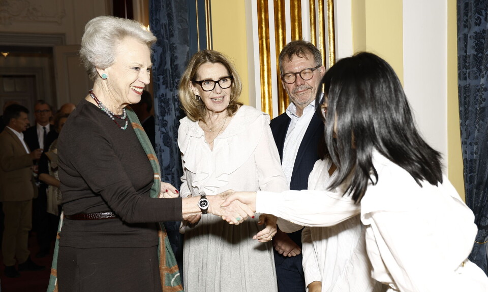 Prinsesse Benedikte er ankommet til afskedsreceptionen for Lene Balleby