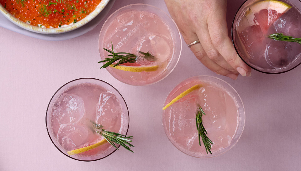 Gin og rosmarin paloma