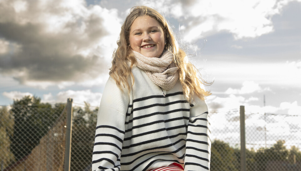 Frederikke Gonswa Hansen på 12 år, har været på julemærkehjem. Det har gjort en stor forskel positivt for hendes trivsel.