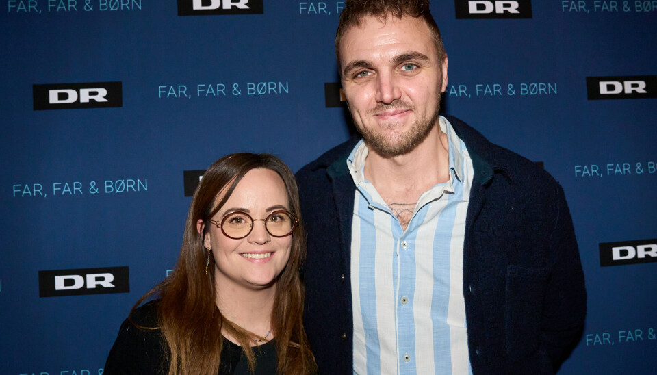 Kasper Hvid Jensen og Karina Hvid Arensbach til premiere på 'Far, Far & Børn' i Park Bio på Østerbro.