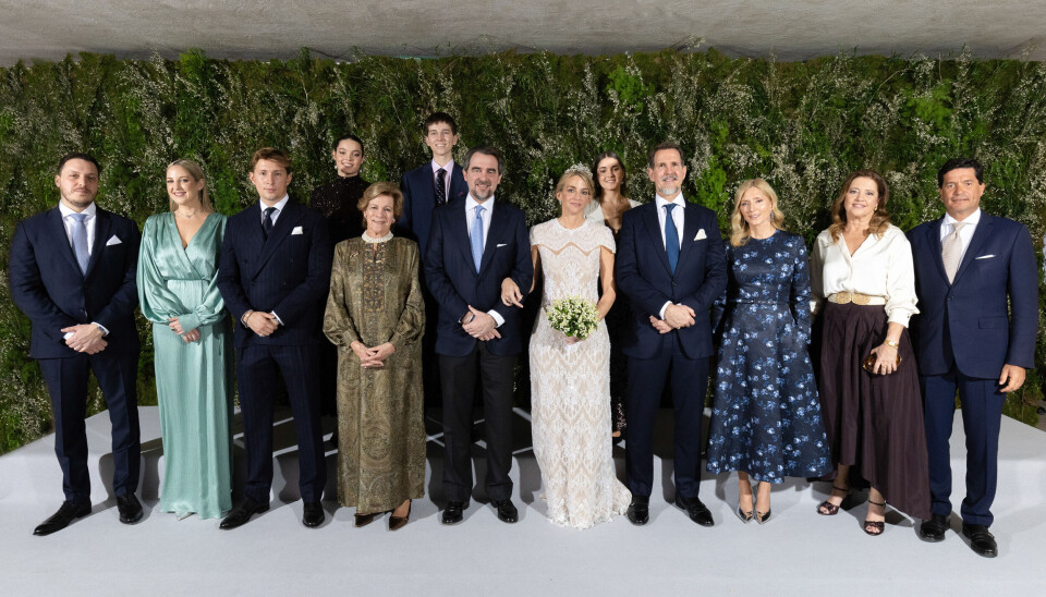 Prins Nikolaos og Chrysi Vardinogiannis bryllup i Athen fredag den 7. februar 2025.