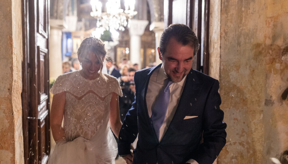 Prins Nikolaos og Chrysi Vardinogiannis bryllup i Athen fredag den 7. februar 2025.