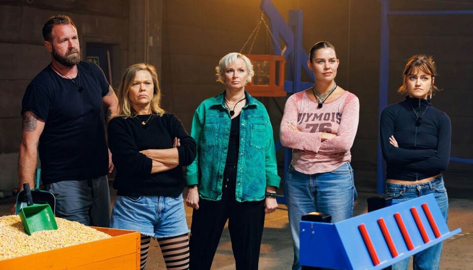 Joachim Boldsen, Sofie Stougaard, Vicki Berlin, Anna Lin og Astrid Olsen i 'Spillet'