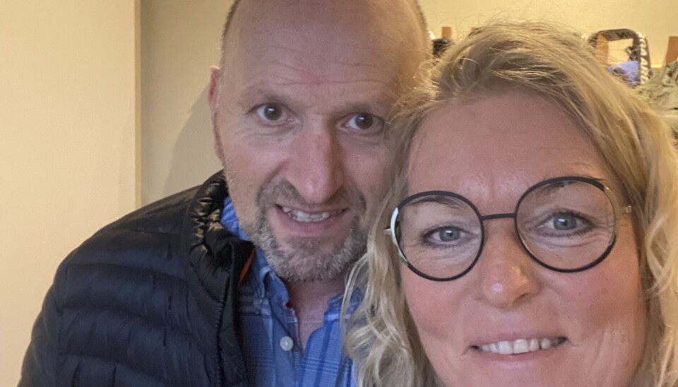 Anja og Frank. Anja Aalund og hendes mand Frank Holst.