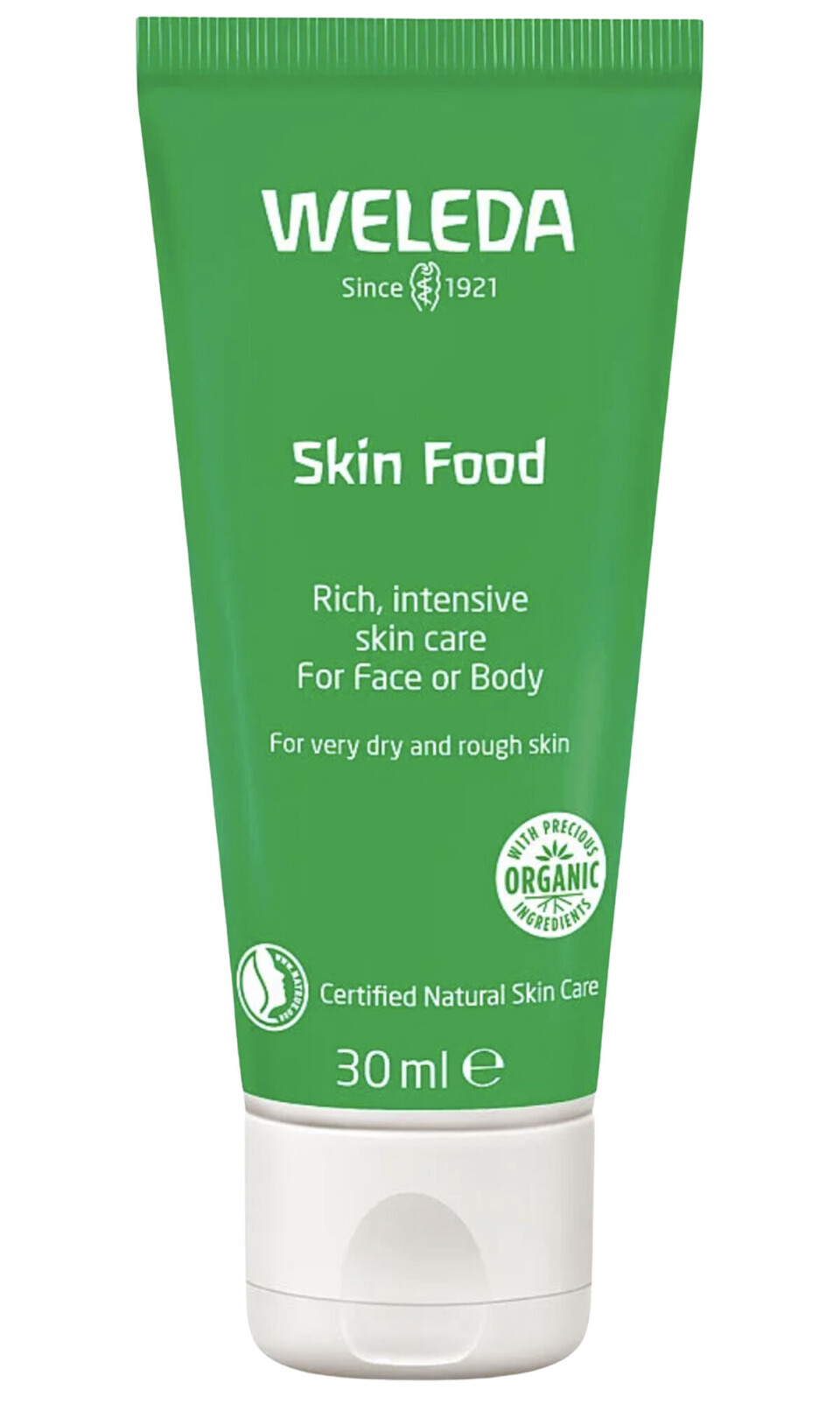 Den bedste. If you know, you
know. Bedste
håndcreme.
Skin Food,
Weleda, 80 kr.