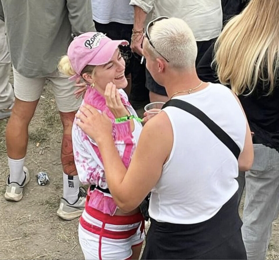 Privat billede af Sofie Riise Nors og hendes kæreste.