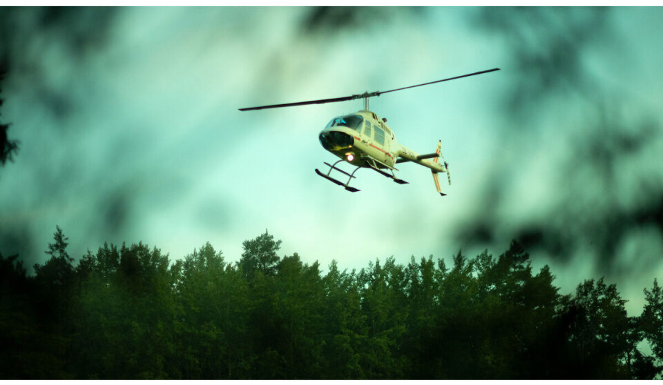 Et stilbillede fra serien 'Helikopterkuppet'.