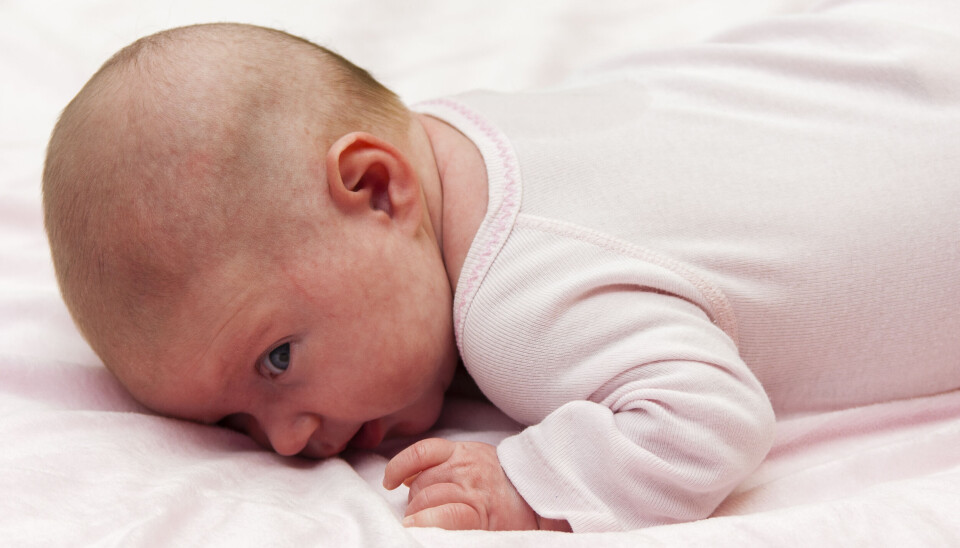 Two month old baby girl