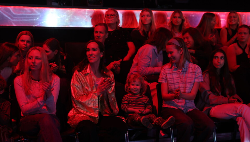 Thomas Blachmans forlovede Julia Werup og parrets fælles datter Tora.