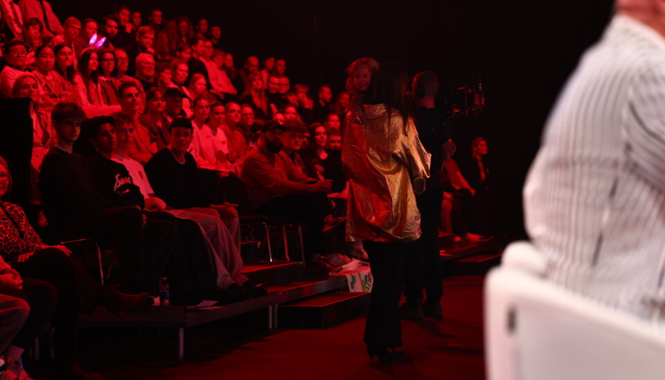 Datteren på blot tre år måtte ud kort inde i programmet.