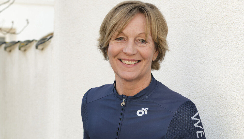 Billede af Susanne Godborg. Hun har en mørkeblå cykel t-shirt på.
