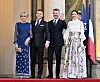 Det franske Præsidentpar er værter ved aftenens gallataffel i Élysée-palæet til ære for kongeparret.