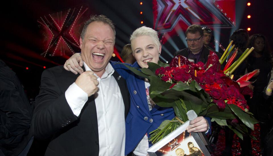 X Factor finale 2011. Cutfather aka Mich Hedin Hansen og Sarah