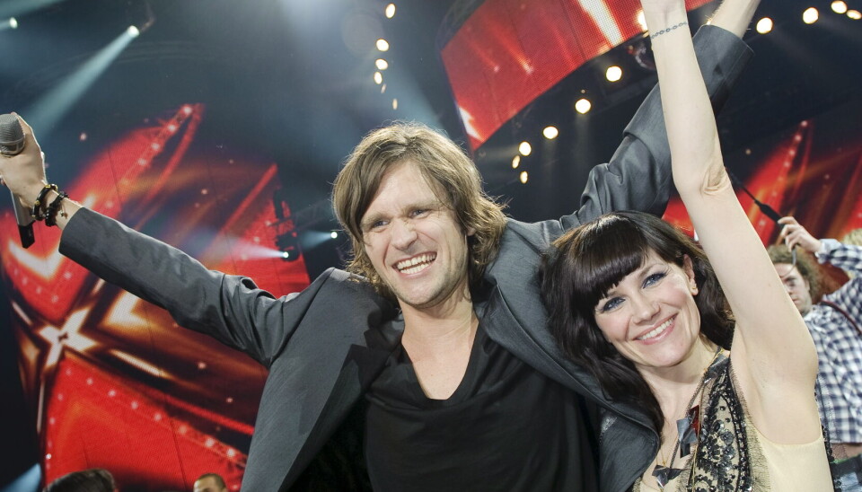 X Factor Finale 2010. Thomas og Pernille Rosendahl
