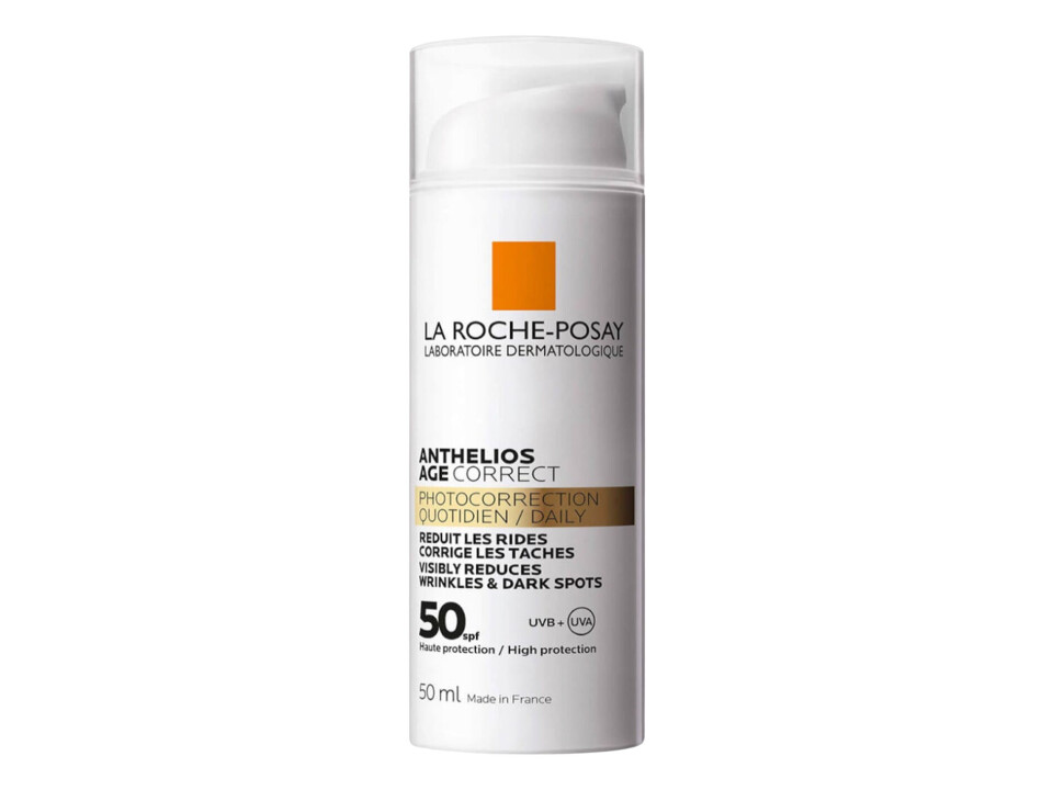 Produktet Anthelios Age Correct SPF50+ fra La
Roche-Posay.