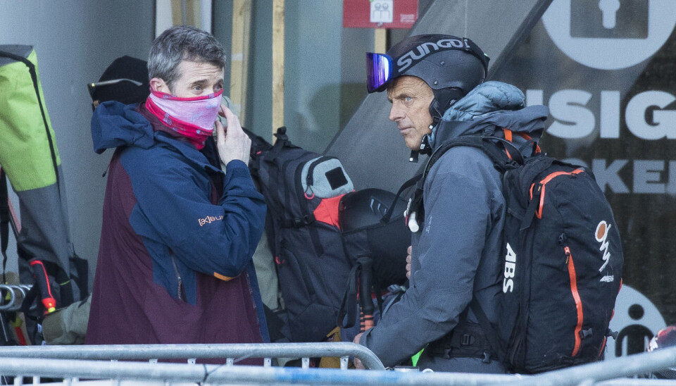 Kong Frederik og Michael Habye i Verbier i 2022.