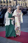 Dronning Anne-Marie og prinsesse Benedikte ved prinsesse Isabellas fødselsdagsforestilling i Det Kongelige Teater.