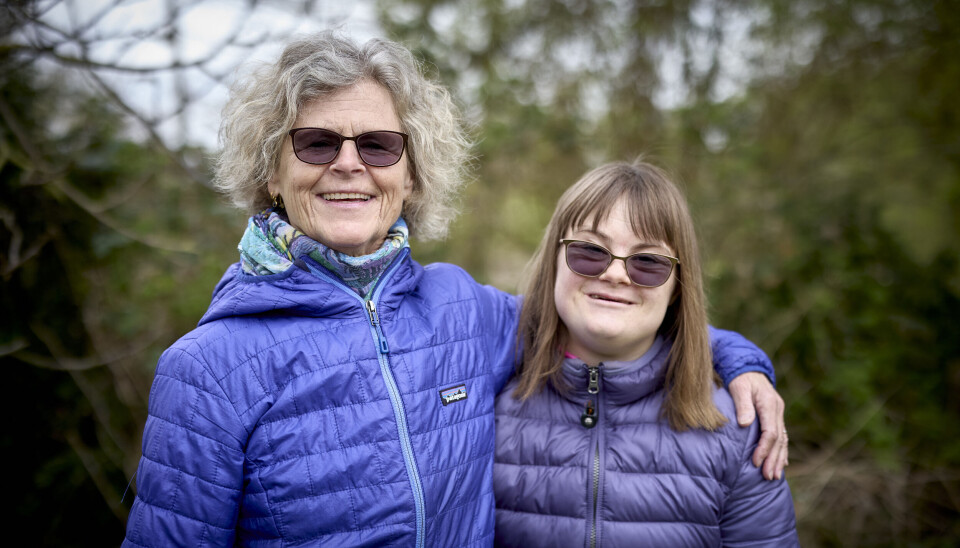 Lis med datteren Christine.
