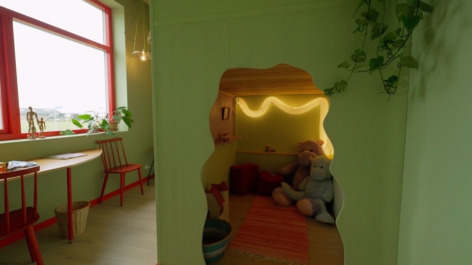 Ekstra rum i blåt hus