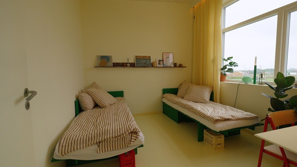 Ekstra værelse i rødt hus