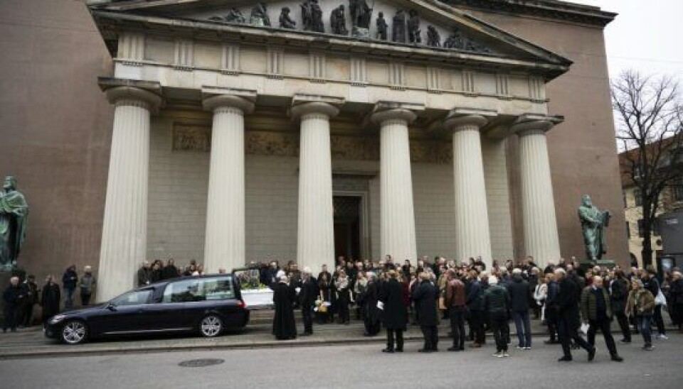 Begravelse i Vor Frue Kirke. (Foto: Anthon Unger)