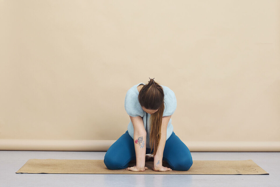 Yogaøvelsen 'Jordens søjler'