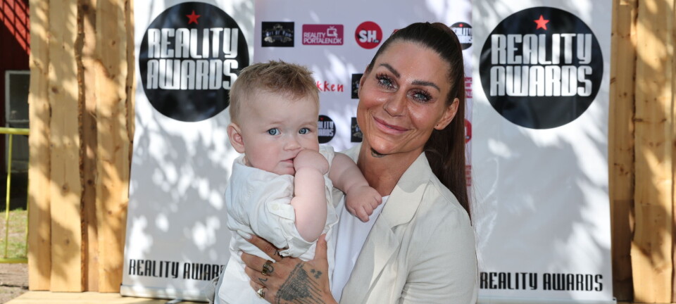 Mie Fitness har baby med til Reality Awards Sommerfest