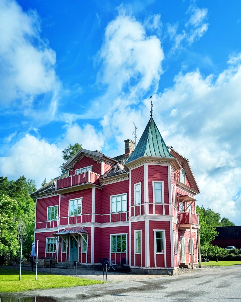 Restauranten Knystaforsen i Rydöbruk ved den gamle hovedvej Nissastigen lidt nord for Halmstad i Sverige.