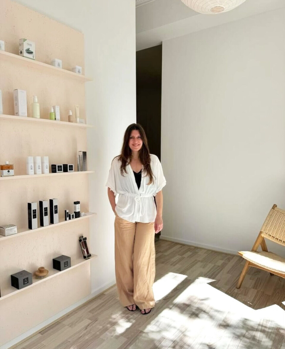 Sofie Jørgensen i sin velværeklinik Dewy på Østerbro i København.