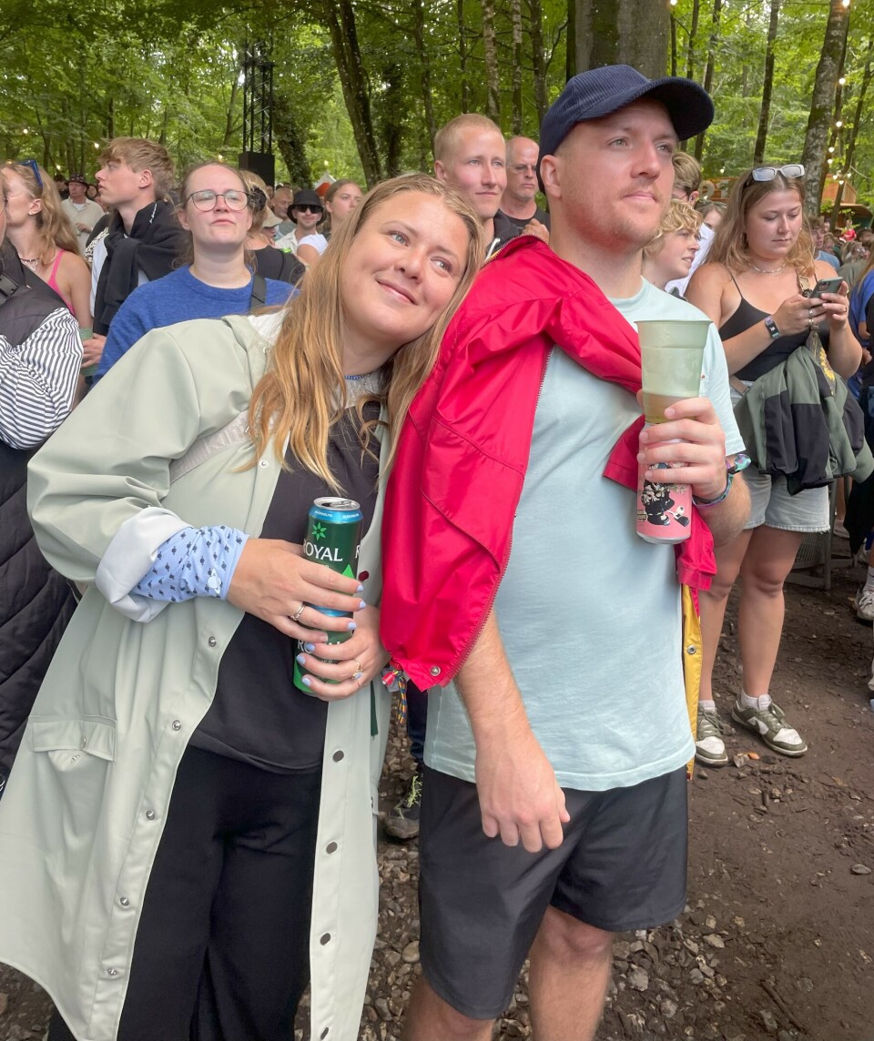 Kristine og kæresten Emil.