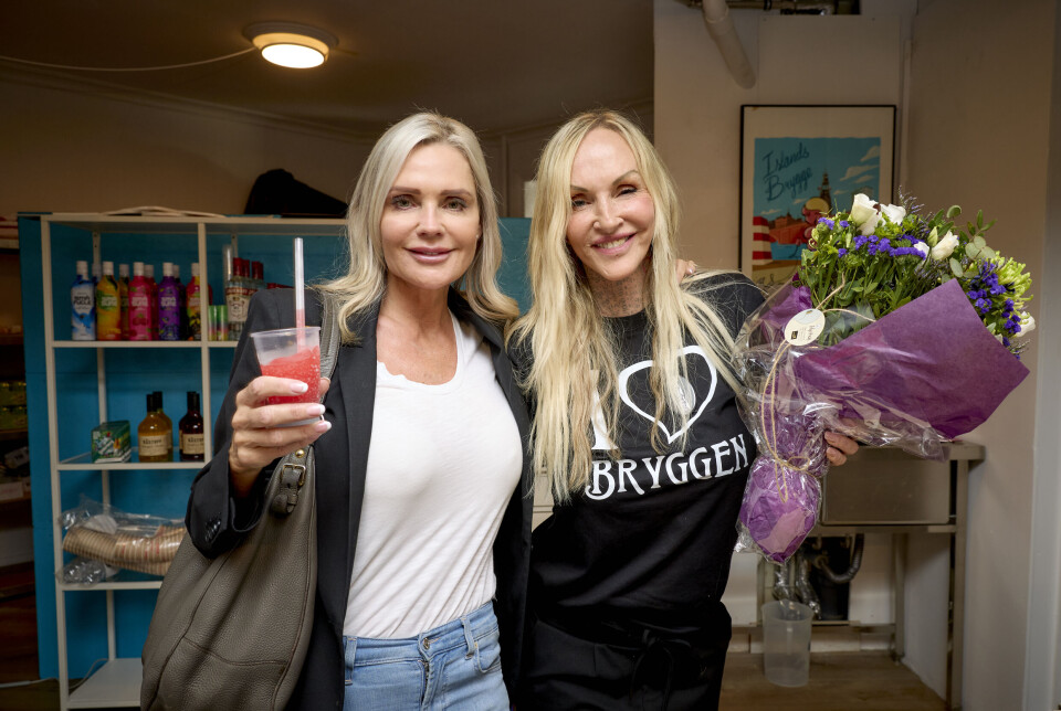 Linse og Janni Ree ved åbningen af Bryggens Kjosk.