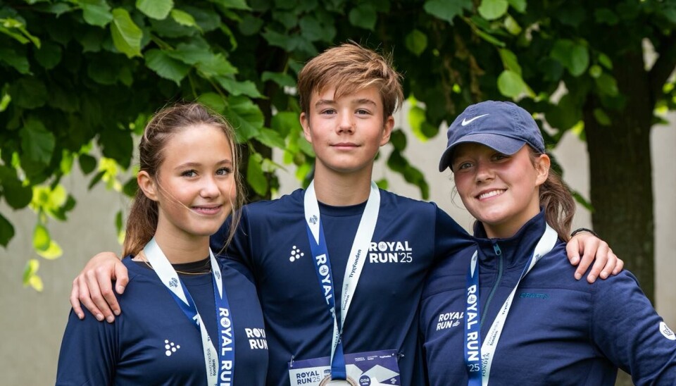 Prins Vincent, prinsesse Josephine og prinsesse Isabella til Royal Run 2025