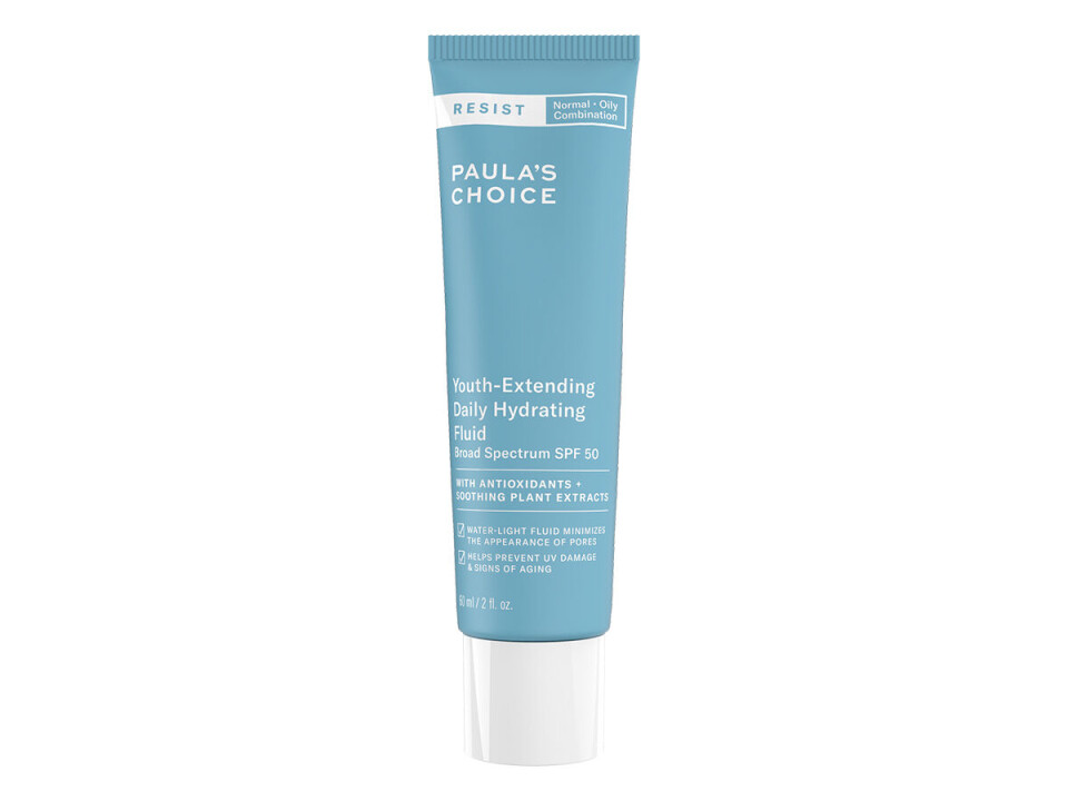 Youth-extending Daily Hydrating Fluid spf 50 fra Paula’s
Choice