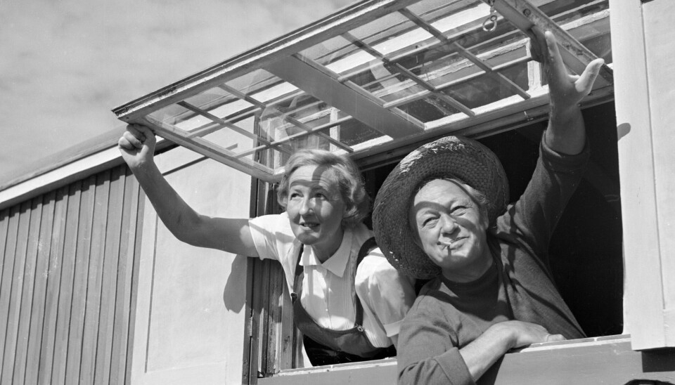 Ellen og Peter Malberg under en ferie i 1951.