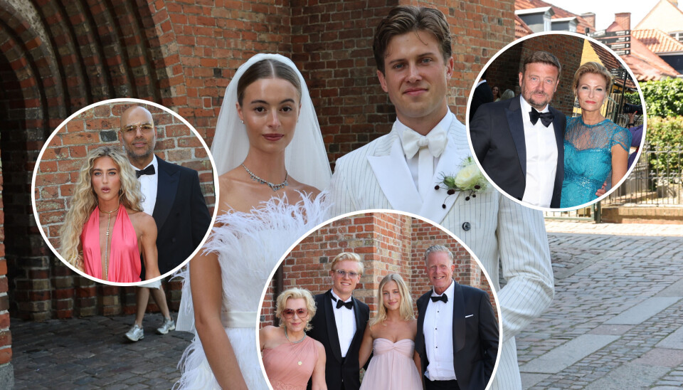 Glamourøst sommerbryllup: Se alle de flotte gæster