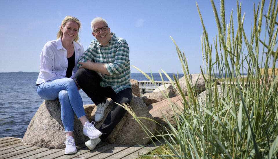 Lone og Mickey Pless ved Guldborgsund på Falster.