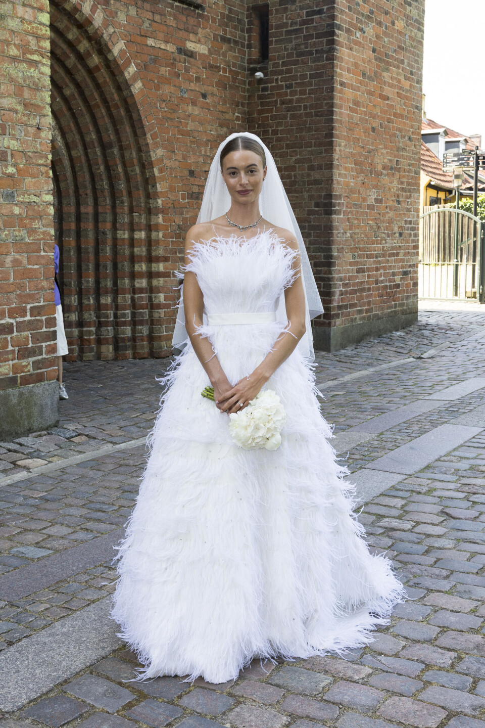 Hannah Hovmand og Nicolai Zobels bryllup i Maribo Domkirke.