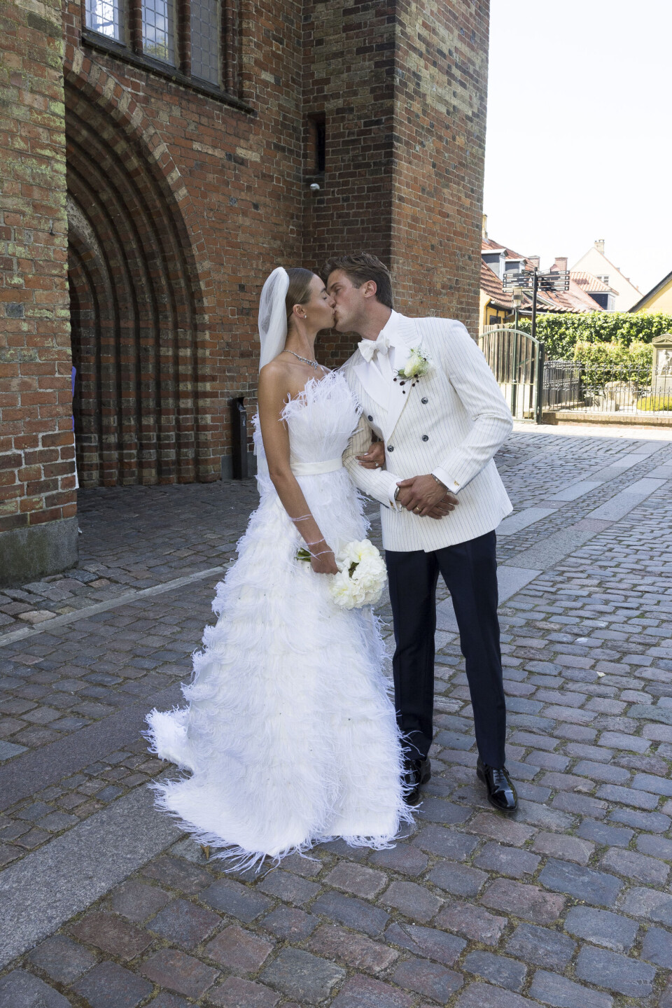 Hannah og Nicolai Zobels bryllup i Maribo Domkirke.