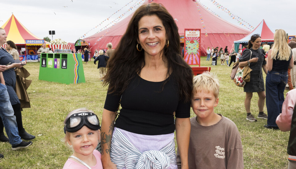Petra Nagel til Cirkus Summarum med sine to børn