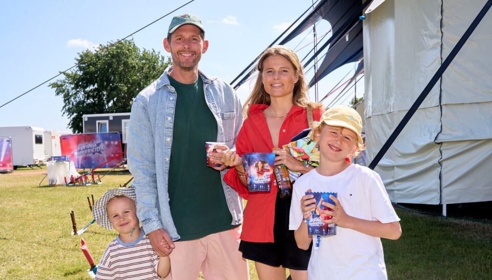 Rasmus Seebach med familien til Flying Super Kids 2025