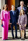Prinsesse Marie, grev Henrik, prins Joachim og komtesse Athena.