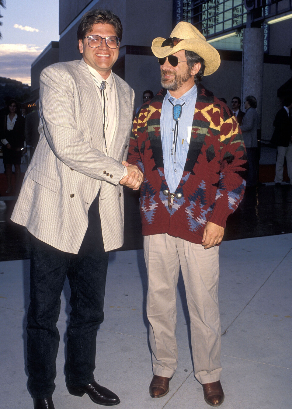 Robert Zemeckis (t.v.) og Steven Spielberg i de glade ”Tilbage til fremtiden” -dage.
